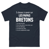 Thumbnail for T-shirt Bretagne marine - 5 choses à savoir sur les papas bretons