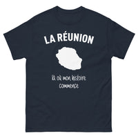 Thumbnail for T-shirt Réunionnais marine - La Réunion, là où mon histoire commence