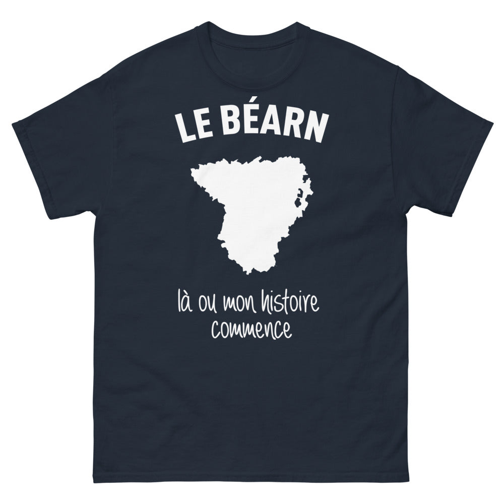 T-shirt Béarnais marine - Le Béarn, là où mon histoire commence