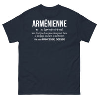 Thumbnail for T-shirt Arménienne marine - princesse déesse