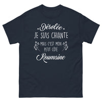 Thumbnail for T-shirt Roumaine marine - Désolée, je suis chiante