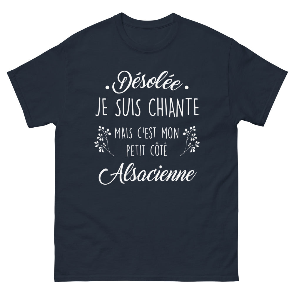 T-shirt Alsace marine - Désolée, je suis chiante