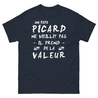 Thumbnail for T-shirt Picardie marine - Un papa picard ne vieillit pas