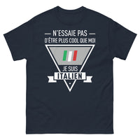 Thumbnail for T-shirt Italien marine - N’essaie pas d’être plus cool que moi