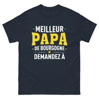 Thumbnail for T-shirt Bourgogne marine - Meilleur Papa de Bourgogne