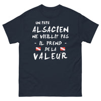 Thumbnail for t-shirt alsace marine - papa alsacien cigogne et accent