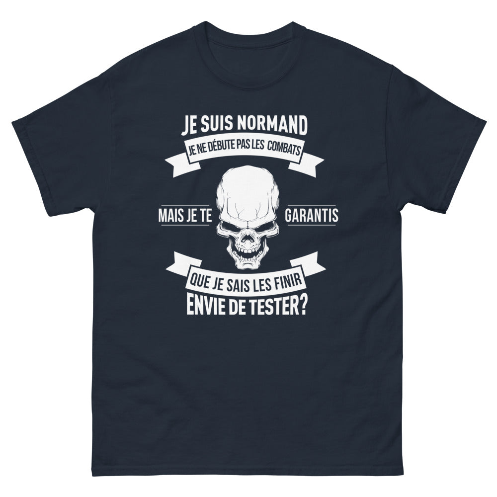 T-shirt Normand marine - je sais finir les combats