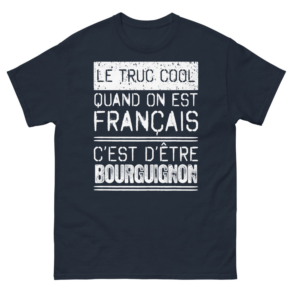 T-shirt Bourguignon marine - Le truc cool d'etre Bourguignon