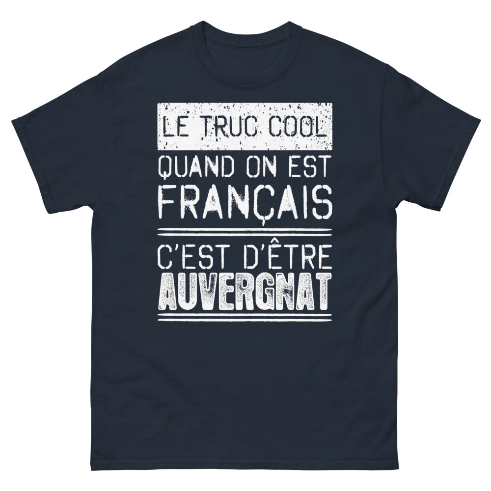 T-shirt Auvergne marine - Le truc cool quand on est Français