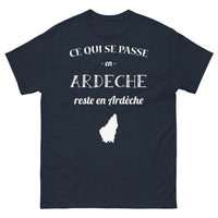 Thumbnail for T-shirt Ardèche marine - Ce qui se passe en Ardèche