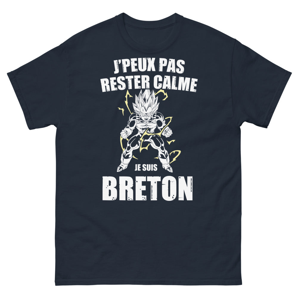 T-shirt Breton marine - Version sombre lisible