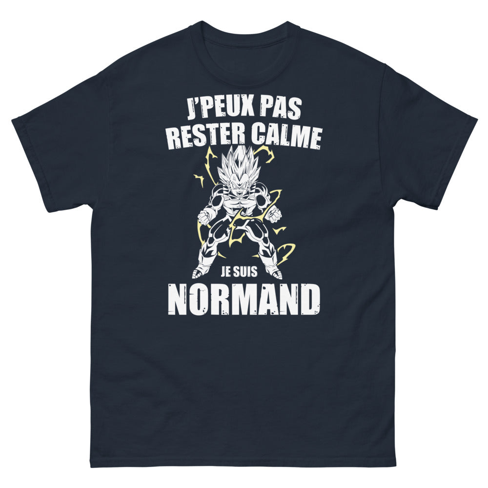 T-shirt Normand marine - j'peux pas rester calme