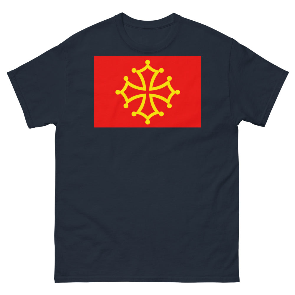 T-shirt Occitanie marine - Croix occitane
