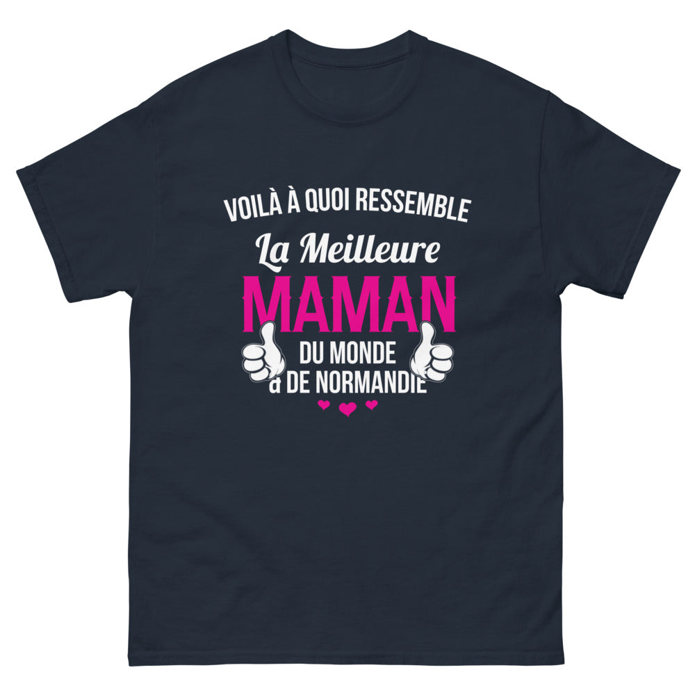 T-shirt Normandie marine - Voilà à quoi ressemble la meilleure maman