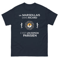 Thumbnail for T-shirt Marseillais marine - Un Marseillais sans Ricard