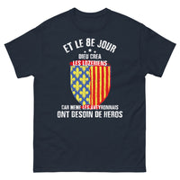 Thumbnail for T-shirt Lozériens marine - 8e jour: dieux créa les Lozériens