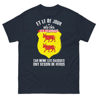 Thumbnail for T-shirt Béarnais marine - Basques et Béarnais, humour et fierté