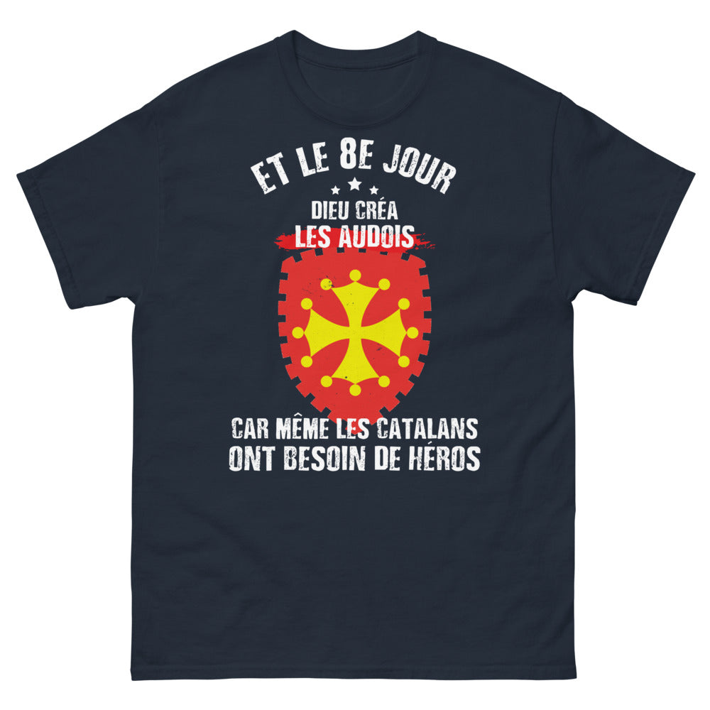 T-shirt Audois marine - Dieu créa les Audois