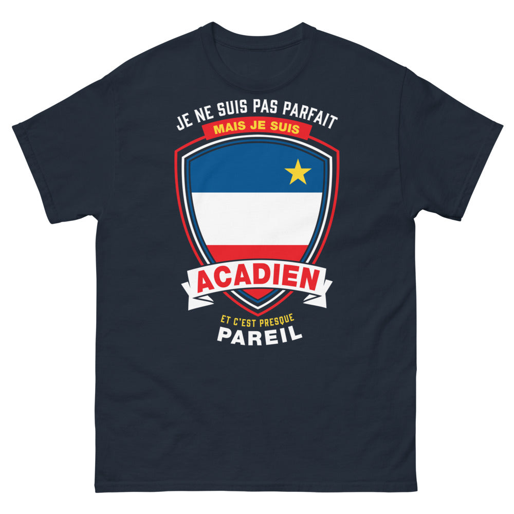 T-shirt Acadien marine - pas parfait, mais Acadien