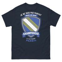 Thumbnail for T-shirt Champenois marine - Je ne suis pas parfait… et c’est presque pareil