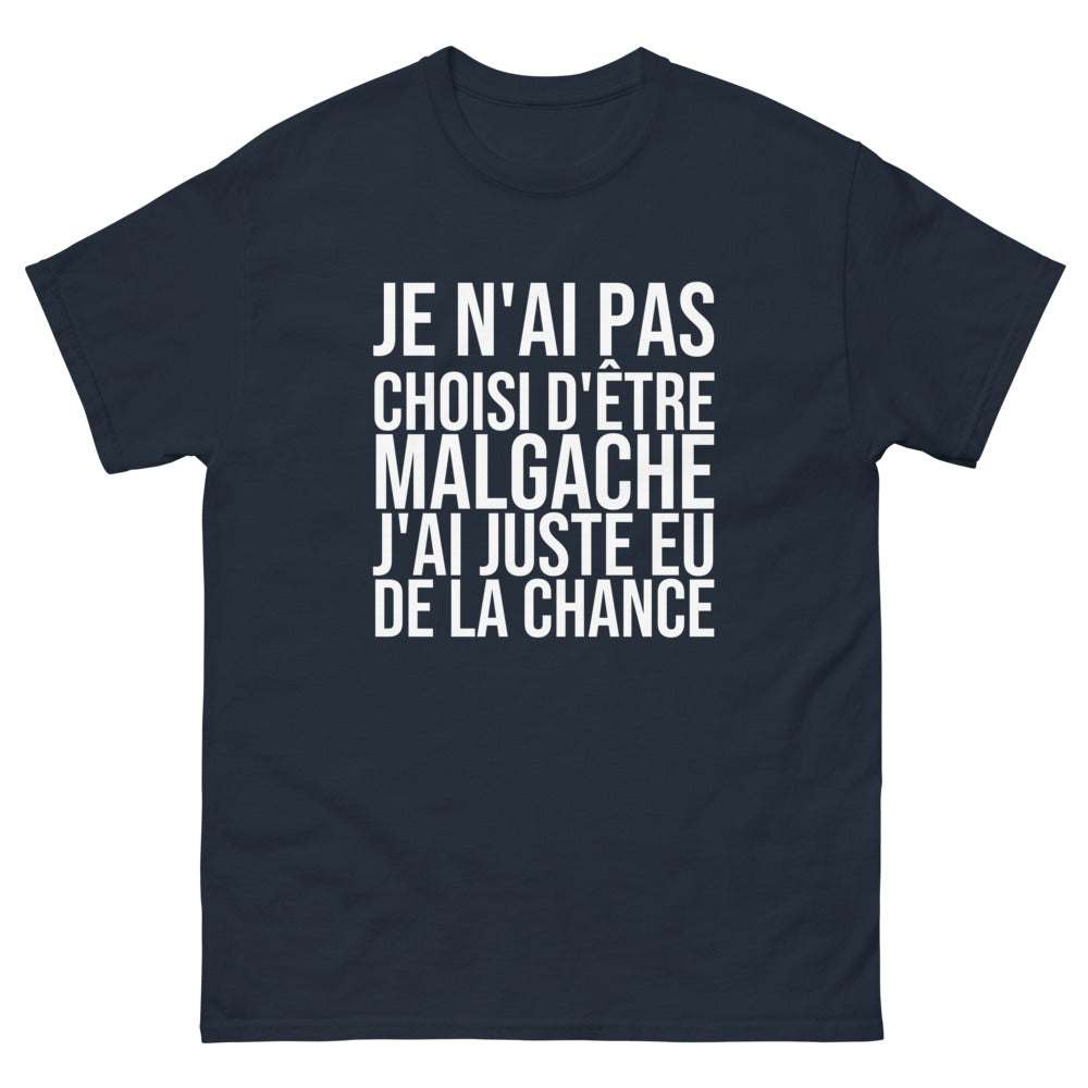 T-shirt Je N'ai Pas Choisi d'Être Malgache
