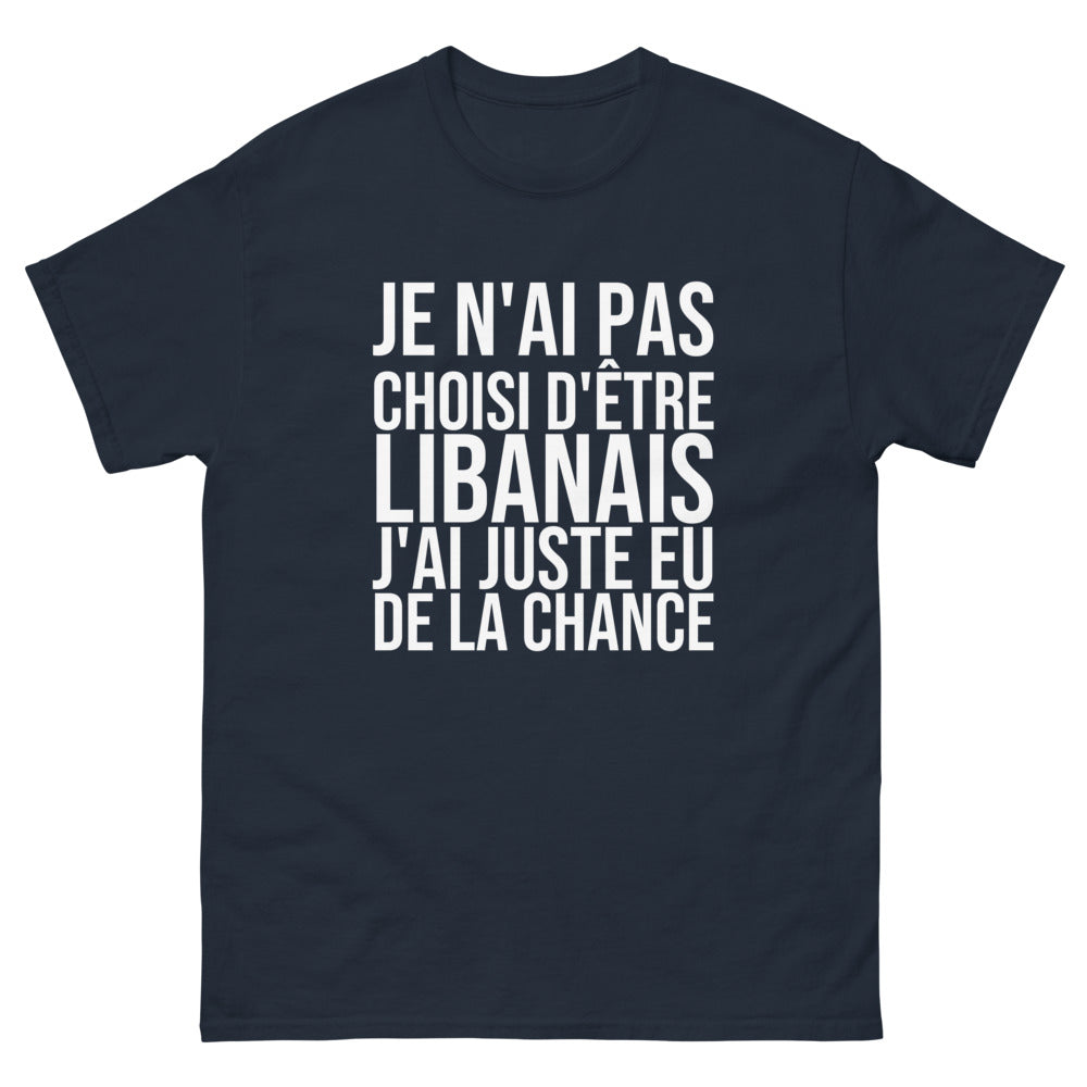 T-shirt Je N'ai Pas Choisi d'Être Libanais