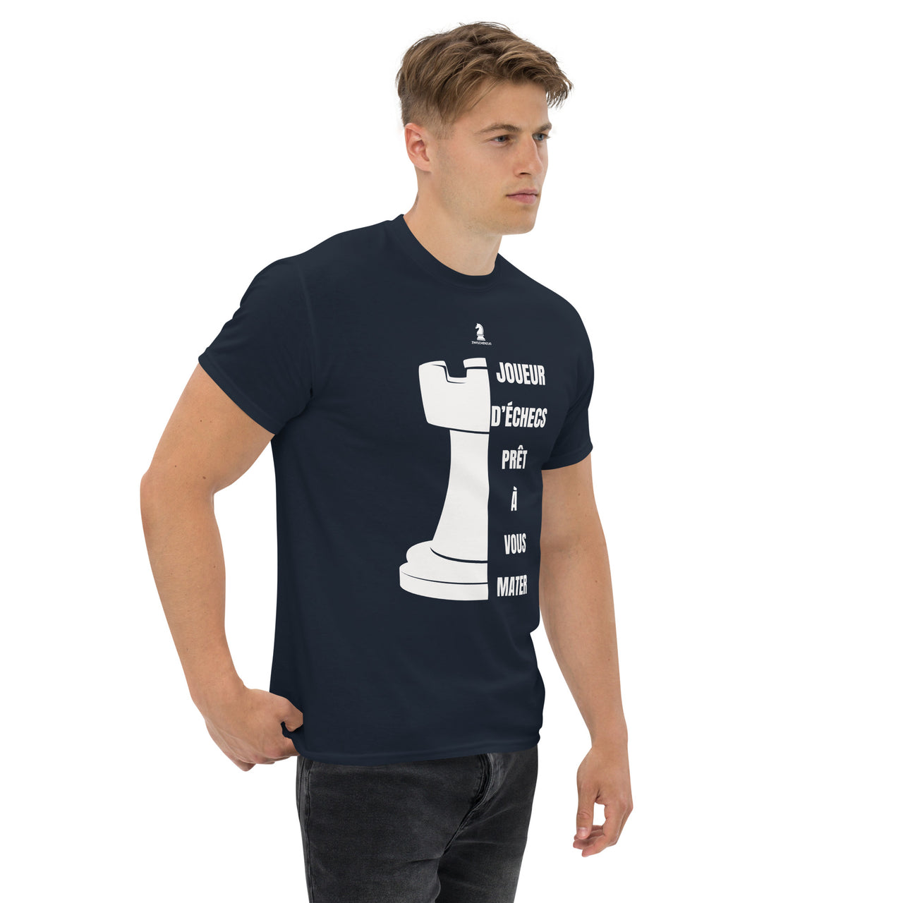 T-shirt Échecs bordeaux dos - Prêt à vous mater