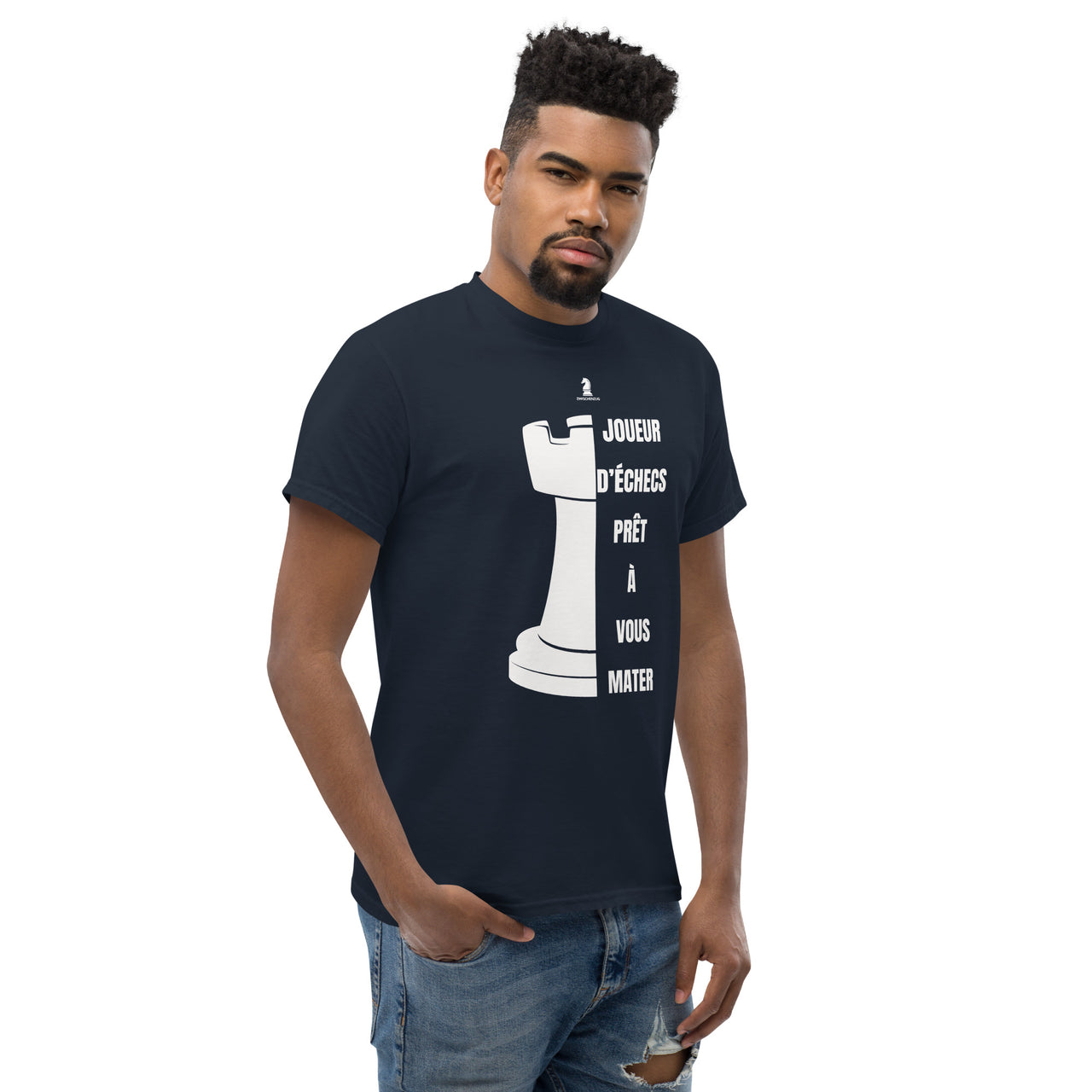 T-shirt Échecs noir dos - Prêt à vous mater