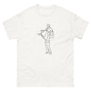 T-shirt folklore blanc - Danseurs en trait noir