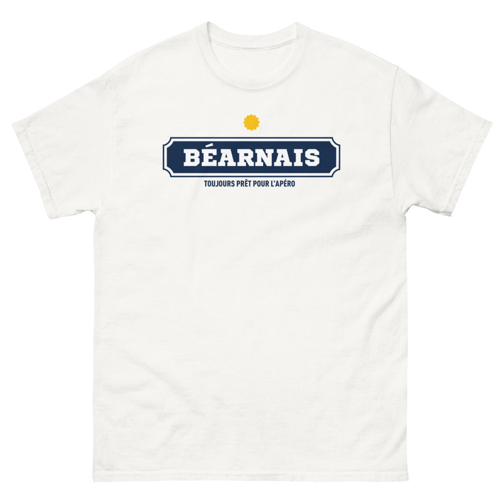 T-shirt Béarnais blanc - Toujours prêt pour l'apéro