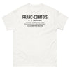 T-shirt Franc-Comtois blanc - Soyez un Français beaucoup plus cool
