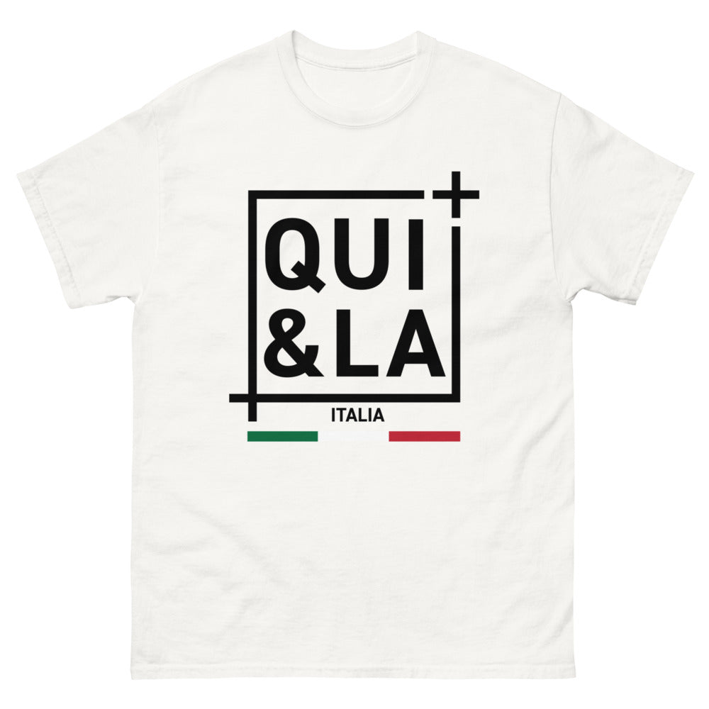T-shirt Italie blanc - Qui La Italia, fierté des racines italiennes