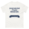 T-shirt humour blanc - Je ne suis pas parfait