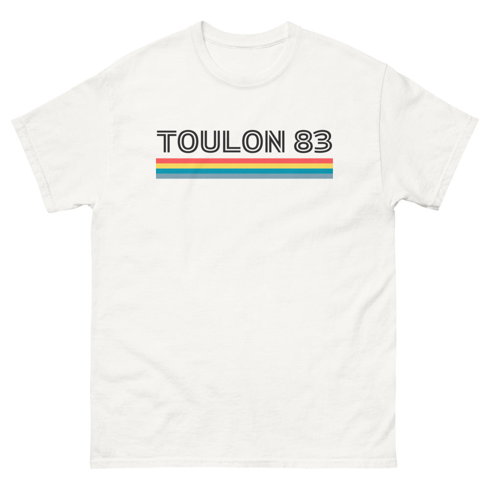 T-shirt Toulon blanc - Souvenir en coton doux