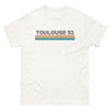 T-shirt Toulouse blanc - Fier de ma Ville Rose
