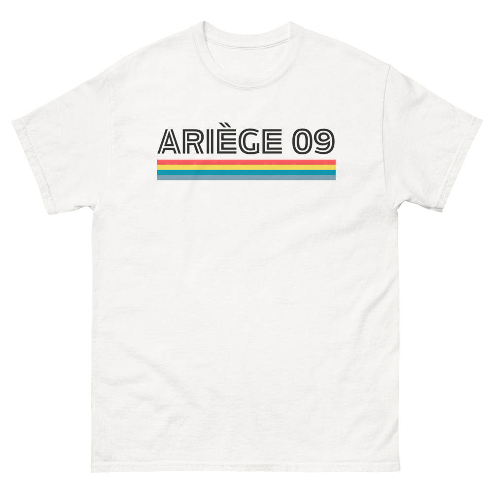 T-shirt Ariège blanc - Fierté et sourire pyrénéen