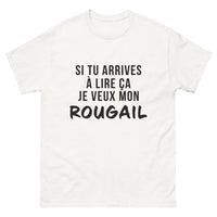 Thumbnail for T-shirt Réunion blanc - Si tu arrives à lire ça, où est mon rougail ?