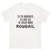 T-shirt Réunion blanc - Si tu arrives à lire ça, où est mon rougail ?