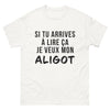T-shirt Aveyron blanc - À lire seulement pour les amateurs