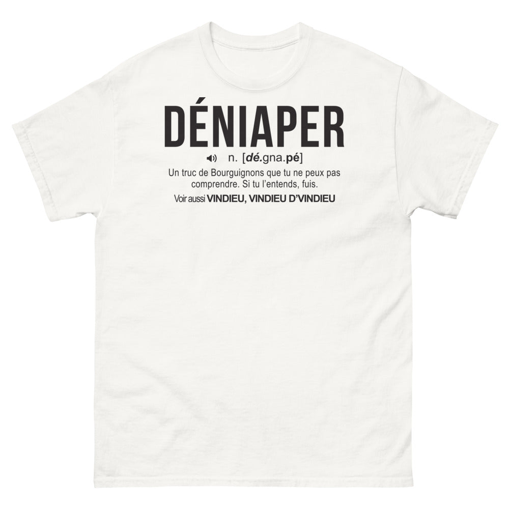 T-shirt Bourgogne blanc - charme des expressions locales