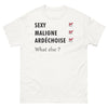 T-shirt Ardèche blanc - Sexy, maligne et Ardéchoise