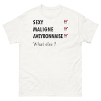 Thumbnail for T-shirt Aveyron blanc - Sexy, maligne, Aveyronnaise, What Else