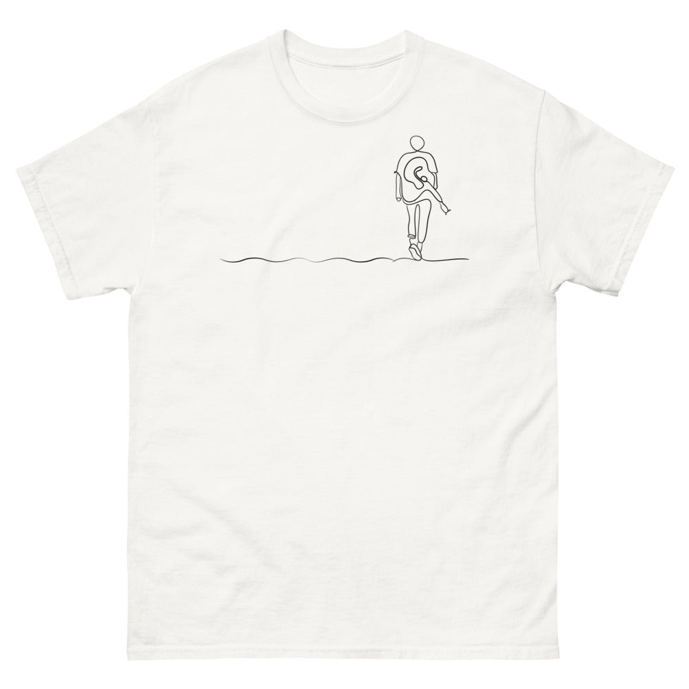 T-shirt Musique blanc - Voyage musical sous les étoiles