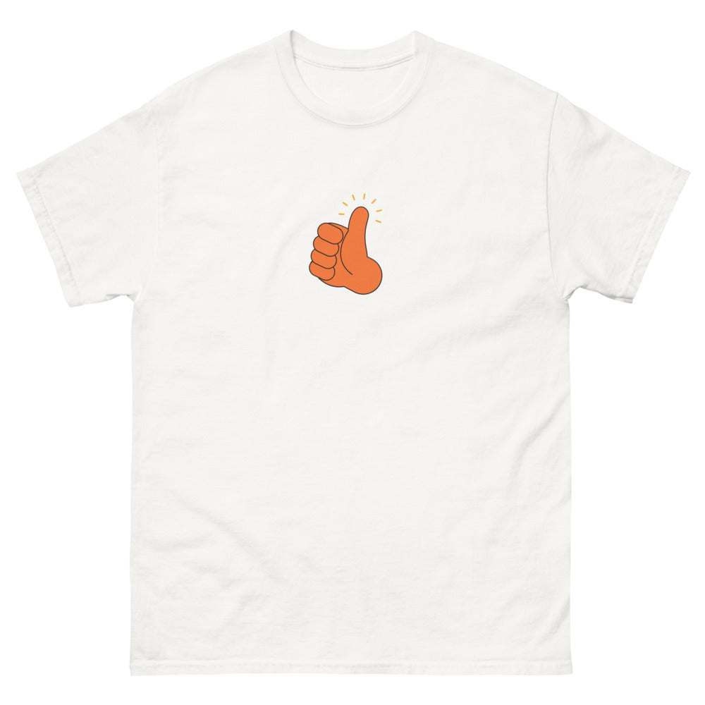 T-shirt France blanc - Pouce en l'Air pour les Fiers Français