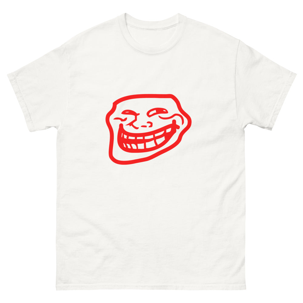 T-shirt Nostalgie Internet blanc - design Trollface emblématique