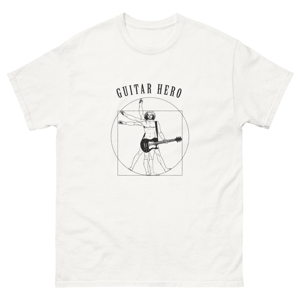 T-shirt musique blanc - Guitar Hero pour les passionnés