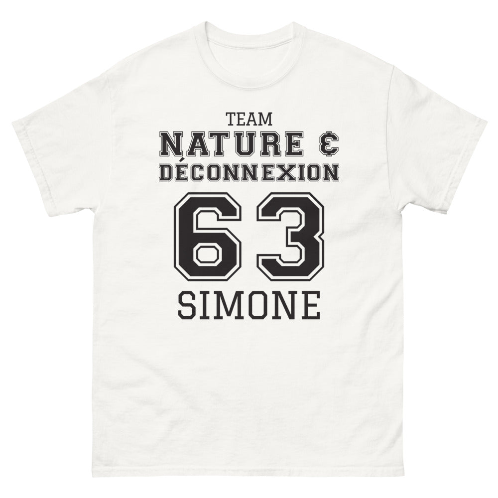 T-shirt Nature & Déconnexion blanc - Évasion stylée avec Simone