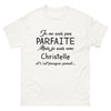 T-shirt Christelle blanc - Presque parfaite avec humour