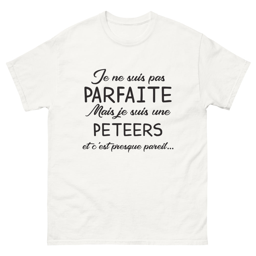 T-shirt Peteers blanc - Je Ne Suis Pas Parfaite
