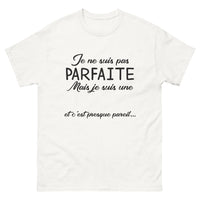 Thumbnail for T-shirt Bretagne blanc - Je ne suis pas parfaite, mais presque